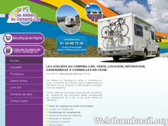 camping-car95.com website preview