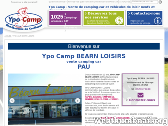 bearn-loisirs.ypocamp.fr website preview