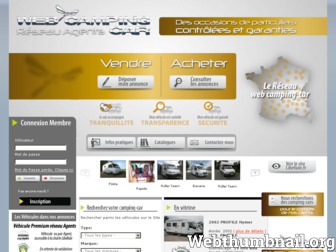 web-campingcar.com website preview