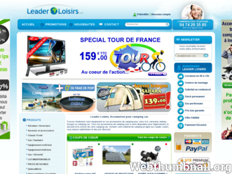 leader-loisirs.com website preview