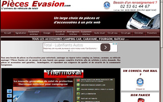 piecesevasion.com website preview