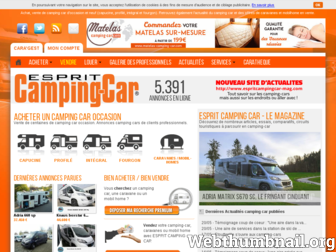 espritcampingcar.com website preview
