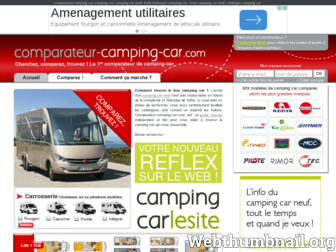 comparateur-camping-car.com website preview