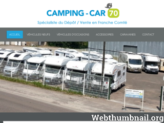 campingcar70.fr website preview