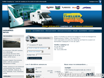 thelliercamping-car.com website preview