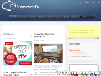 caravane-infos.net website preview