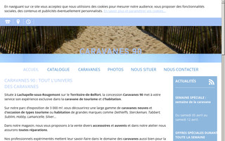 caravanes90.fr website preview