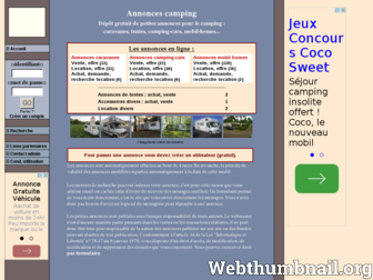 annonces-camping.com website preview