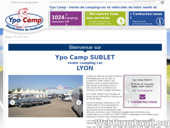 sublet.ypocamp.fr website preview