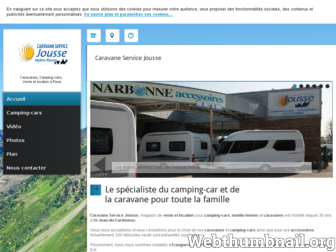 caravane-jousse.fr website preview