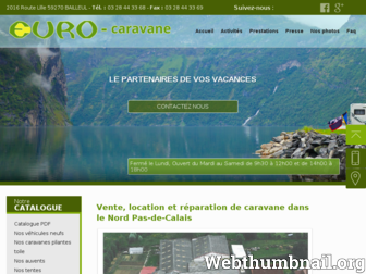 euro-caravane.fr website preview