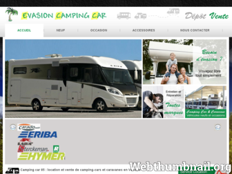 evasioncampingcar85.com website preview