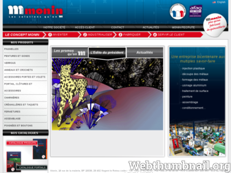 monin.fr website preview