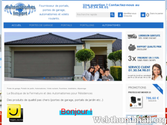 automatismes-import.com website preview