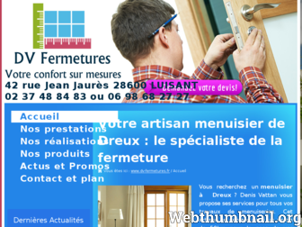 dv-fermetures.fr website preview