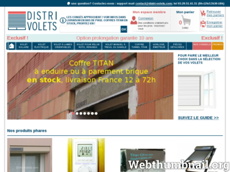 distri-volets.com website preview