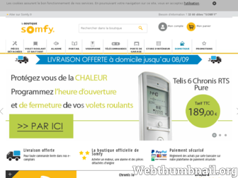 boutique.somfy.fr website preview
