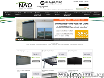 nao-fermetures.fr website preview