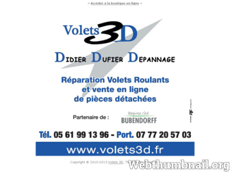 volets3d.fr website preview