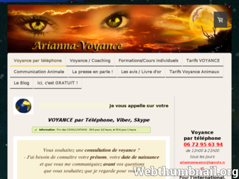 arianna-voyance.com website preview