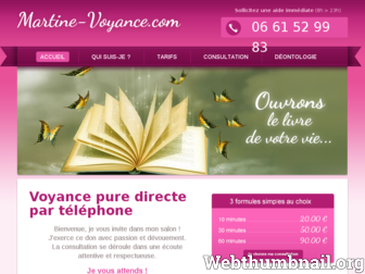 martine-voyance.com website preview