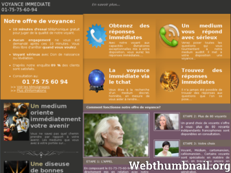 voyanceimmediate.info website preview