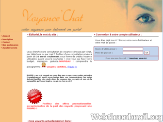 voyancechat.visiovoyance.net website preview