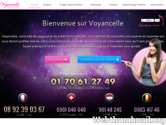 voyancelle.com website preview