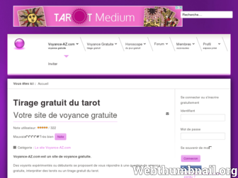 voyance-az.com website preview