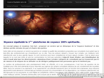 voyance-equitable.com website preview
