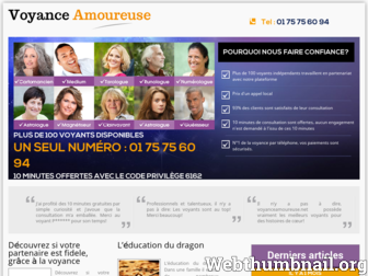 voyanceamoureuse.net website preview