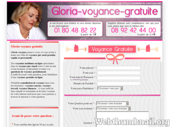 gloria-voyance-gratuite.com website preview