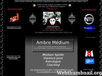 ambre-medium.fr website preview