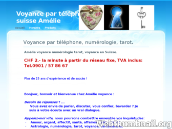 amelievoyance.ch website preview