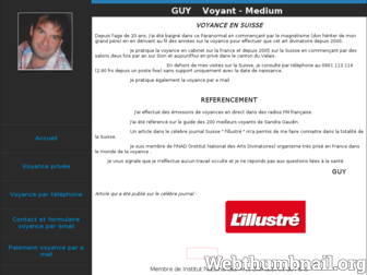 guyvoyance.ch website preview
