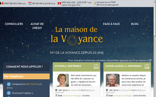 lamaisondelavoyance.be website preview