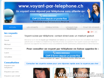 voyant-par-telephone.ch website preview