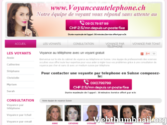 voyanceautelephone.ch website preview