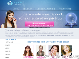 voyantegratuite.ch website preview