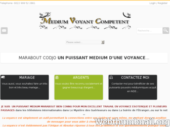 mediumvoyantcompetent.com website preview