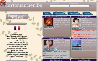 cartomancien.be website preview