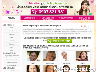 mediumautelephone.be website preview