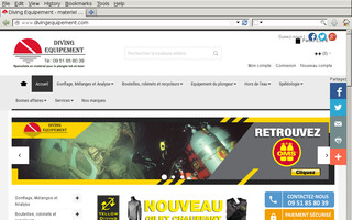 divingequipement.com website preview