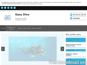 easydive-plongee.fr website preview