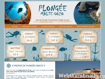 plongee-malte.fr website preview