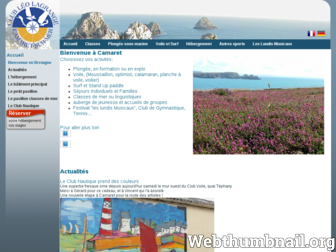 club-leo-camaret.fr website preview