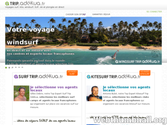 voyages-adekua.fr website preview