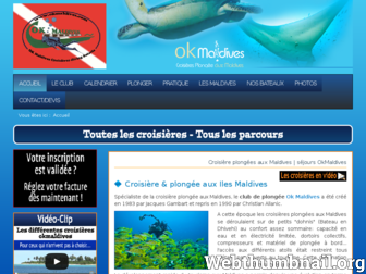 plongee-okmaldives.com website preview