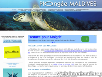 plongee-maldives.net website preview