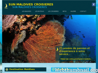 sunmaldivescroisieres.com website preview